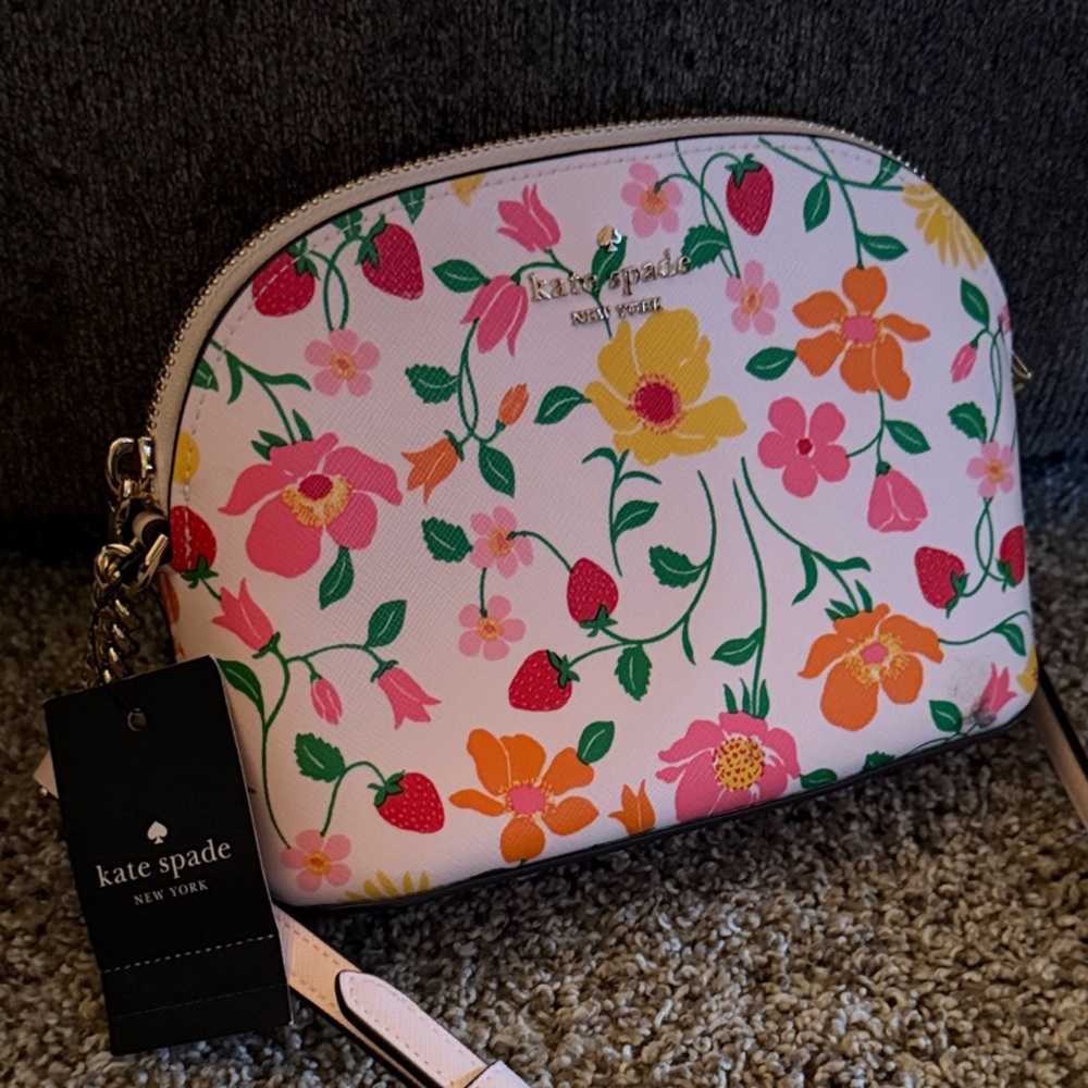 Kate Spade Floral Crossbody Bag - Pink and Multicolor
